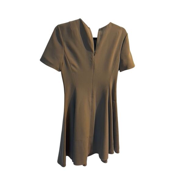 Theory Taupe Short-Sleeve A-Line Dress – Size 4 - Picture 5 of 7